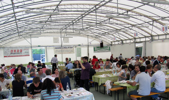 Sagra dell'Assunta - Tensostruttura stand gastronomico